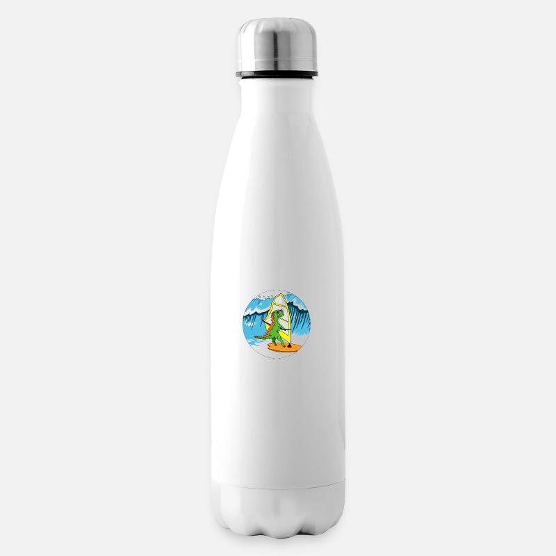 Wellenspeiche weiß - Isolierflasche - Weiß