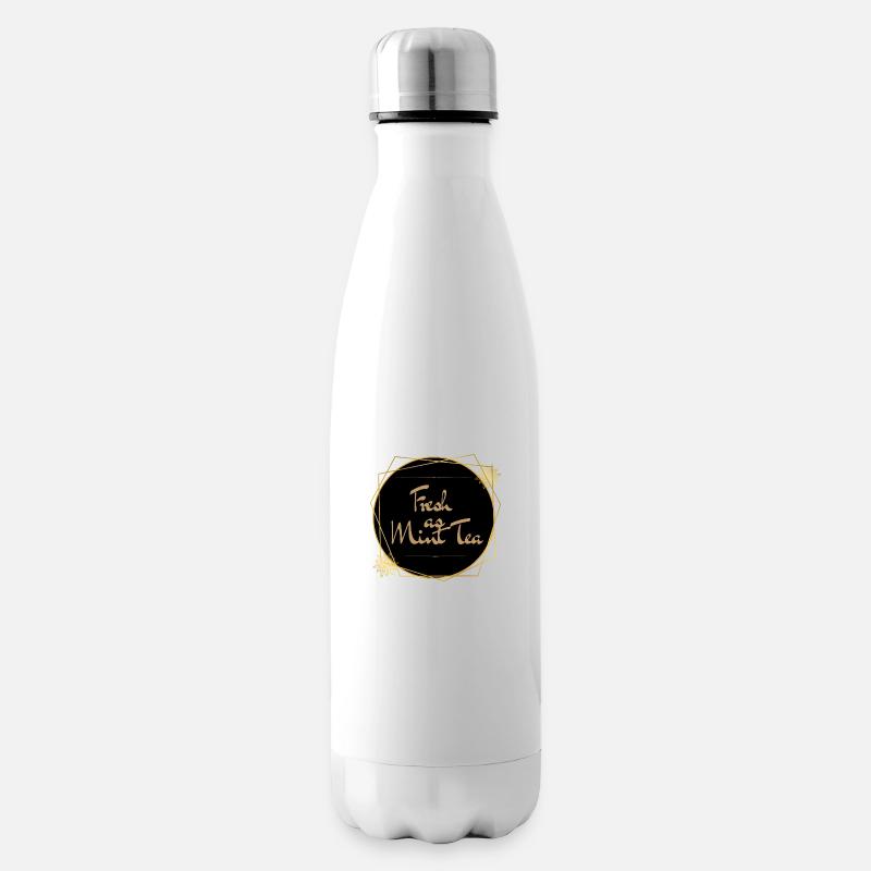 Mint Tea Thé à la Menthe - Insulated Water Bottle - white