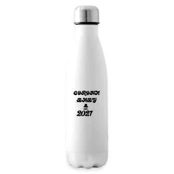 Schwangerschaft Babyparty Babyshower Boy Girl - Isolierflasche - Weiß - Rechts