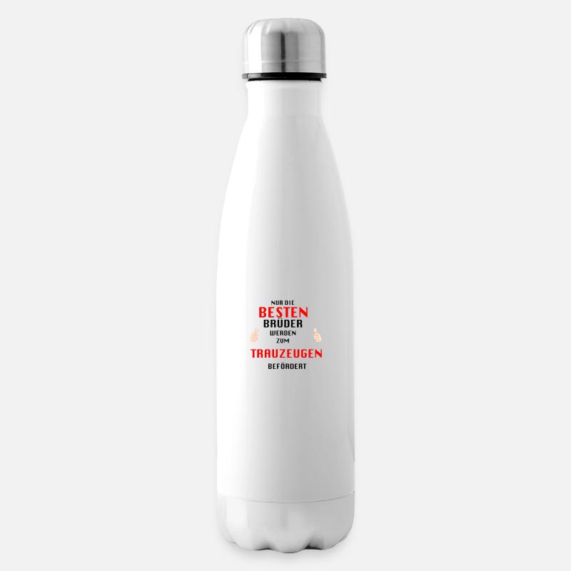 Bruder Trauzeuge - Isolierflasche - Weiß