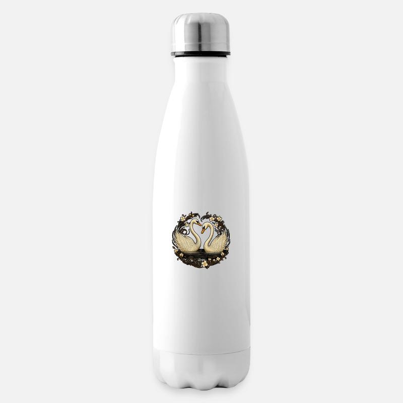 Schwan - Isolierflasche - Weiß