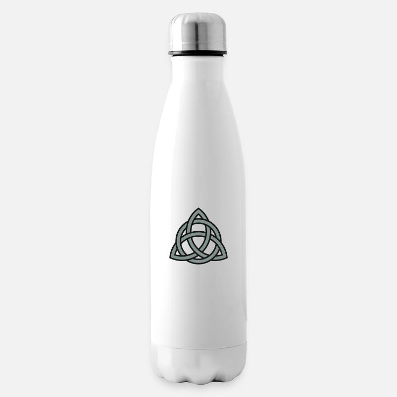 celtic trinity knot - Isolierflasche - Weiß