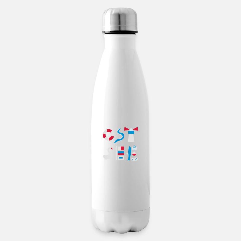 Ostsee - Isolierflasche - Weiß