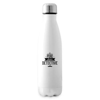 100 Prozent Detektiv - Isolierflasche - Weiß - Rechts