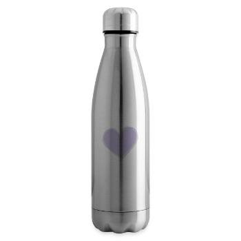 Lavender Heart - Insulated Water Bottle - silver - Right