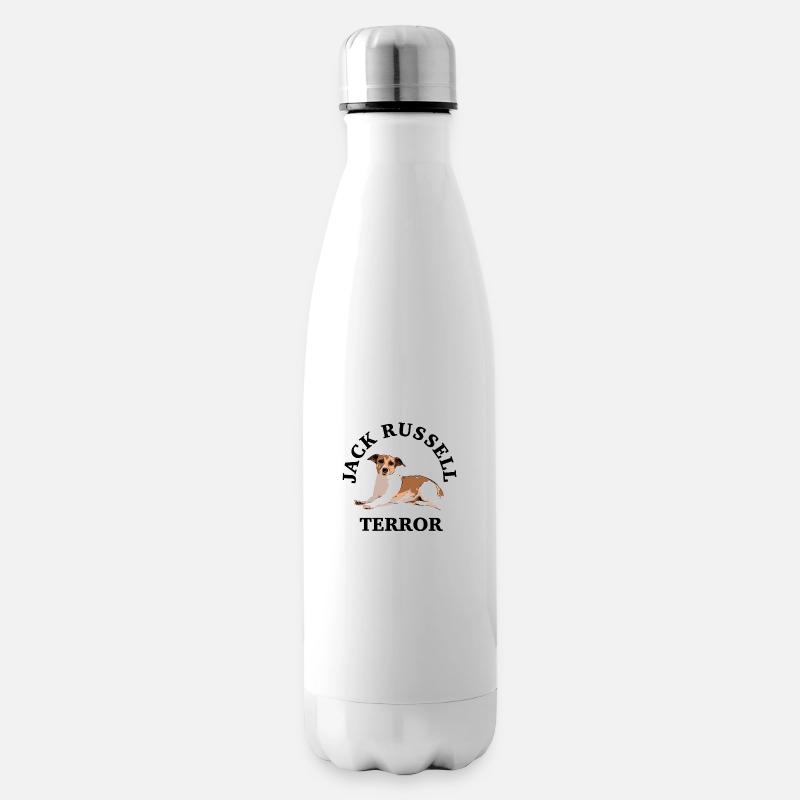 Jack Russell terror3 - Insulated Water Bottle - white