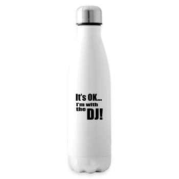 DJ - Bouteille isotherme - blanc - Droite