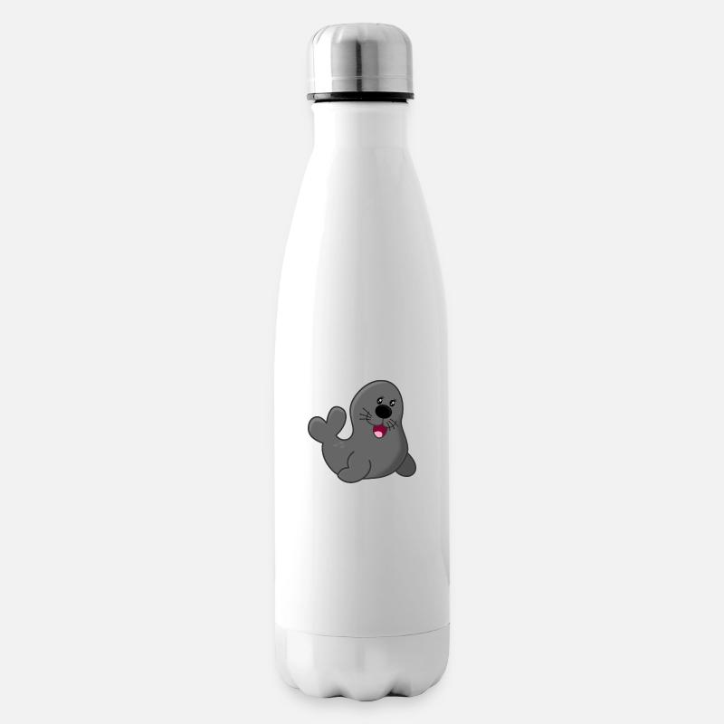 Kouwo le phoque - Bouteille isotherme - blanc