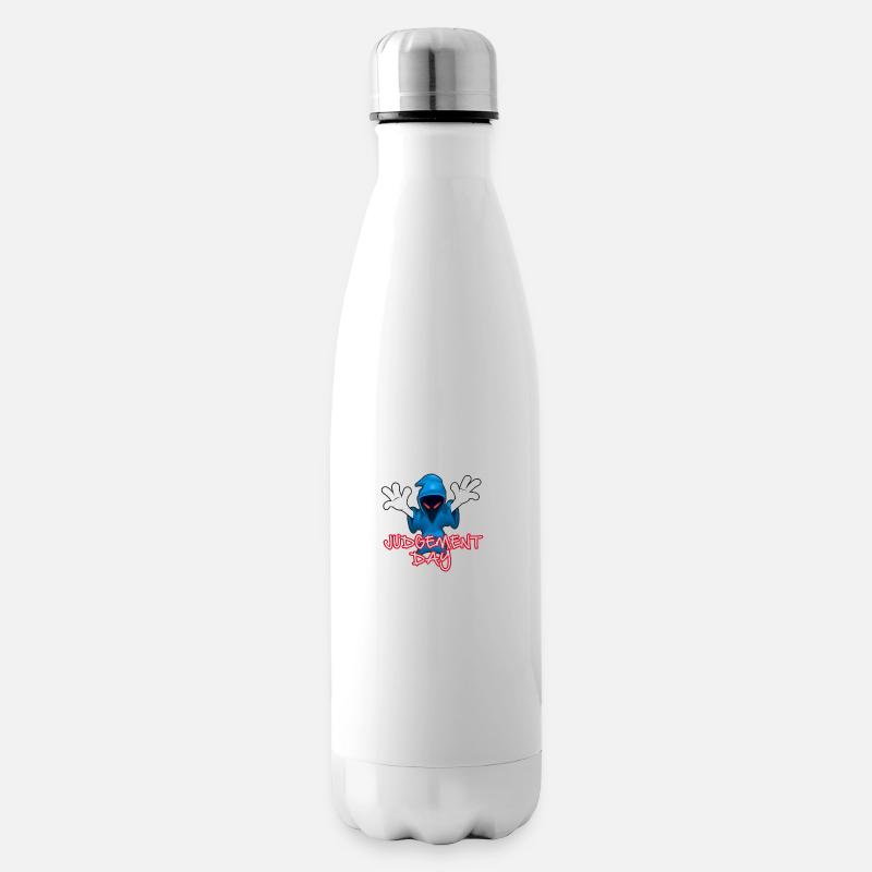 JD Logo+Text (Digital)*trans - Insulated Water Bottle - white