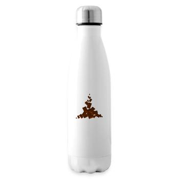 Chocolate Chocolate Candy Sweet - Insulated Water Bottle - white - Right