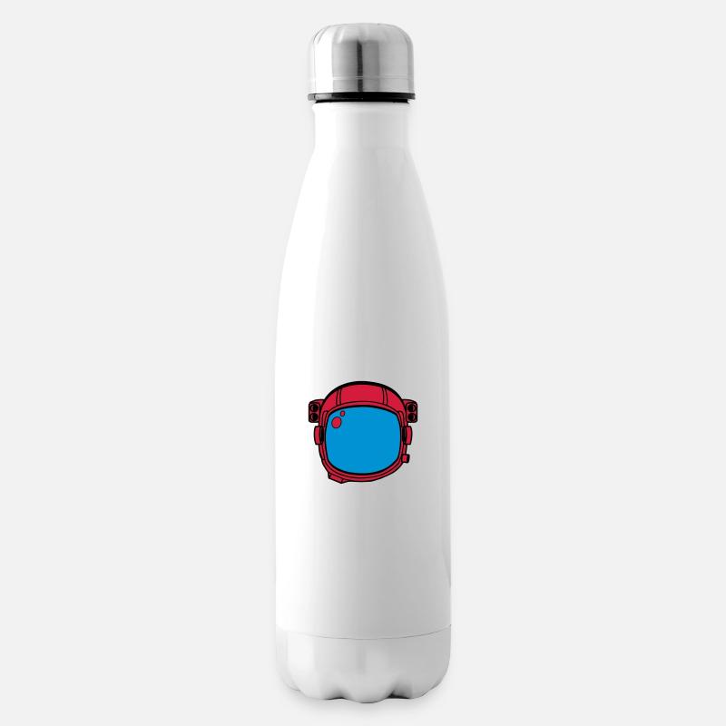 Astronaut Helmet - Insulated Water Bottle - white