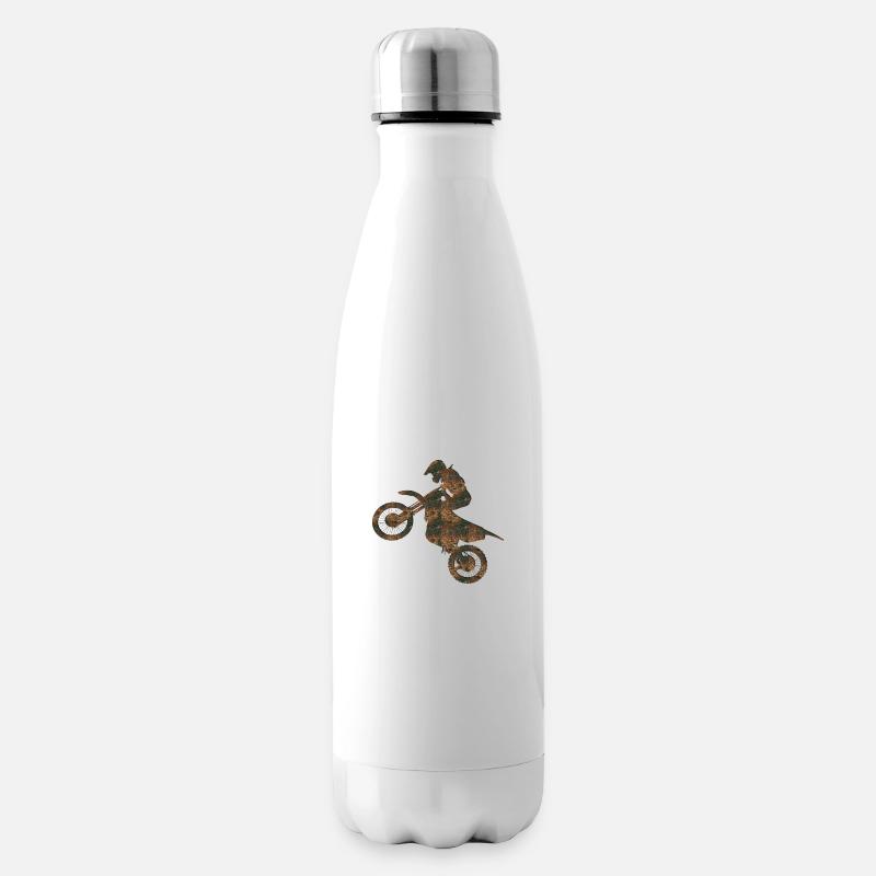 Rost Motocross - Isolierflasche - Weiß
