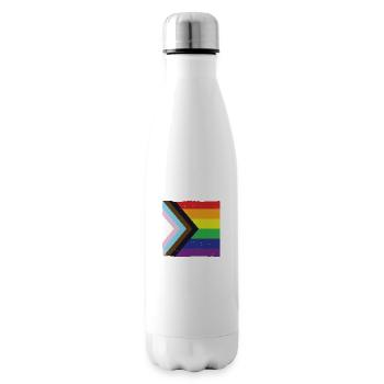 LGBTQ face mask gift idea - Insulated Water Bottle - white - Right