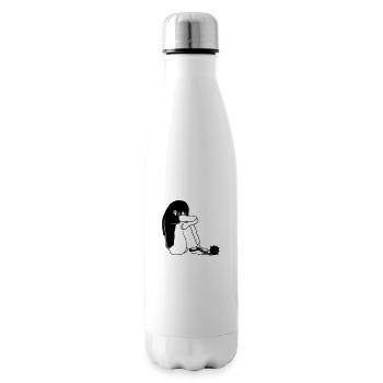 Caught kidnapping girls - Insulated Water Bottle - white - Right