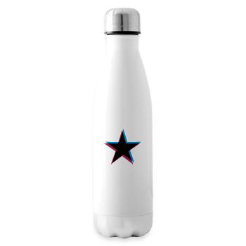 Star 3D effect - Insulated Water Bottle - white - Right