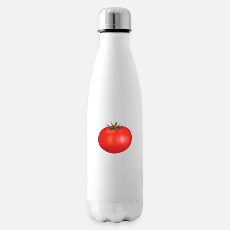 Tomate - Isolierflasche - Weiß