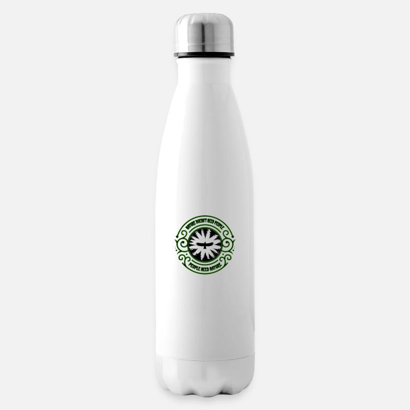 Natur - Isolierflasche - Weiß