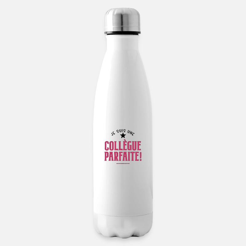 Je suis une collègue parfaite. Cadeau collègue - Bouteille isotherme - blanc