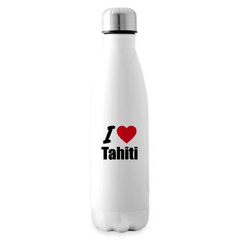 I love Tahiti - Bouteille isotherme - blanc - Droite