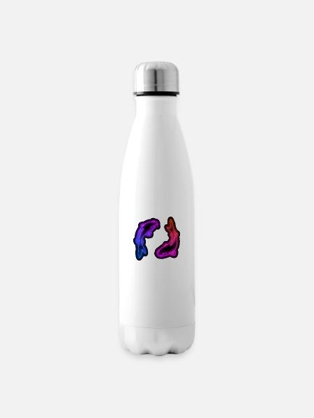 Red And Blue Koi - Bouteille isotherme - blanc