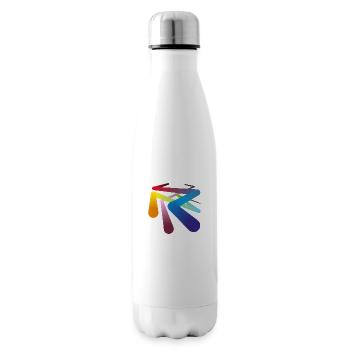 Pipelines de couleurs - Bouteille isotherme - blanc - Droite