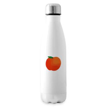 Pfirsich Illustration Geschenkidee - Isolierflasche - Weiß - Rechts