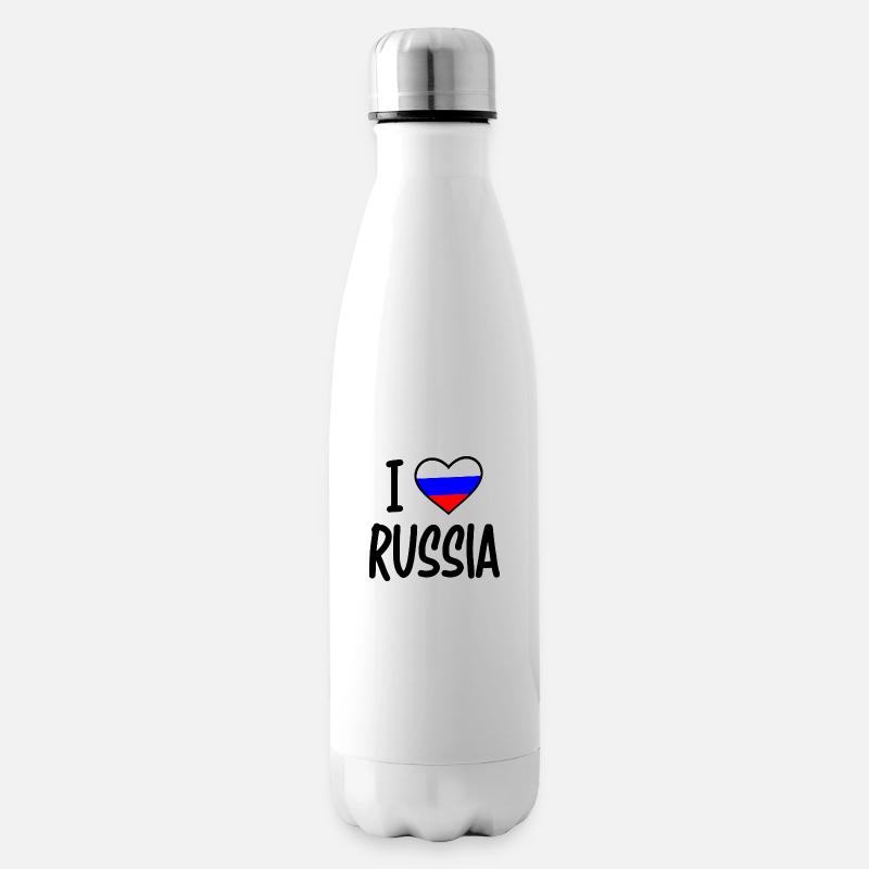 J’aime la Russie - Bouteille isotherme - blanc