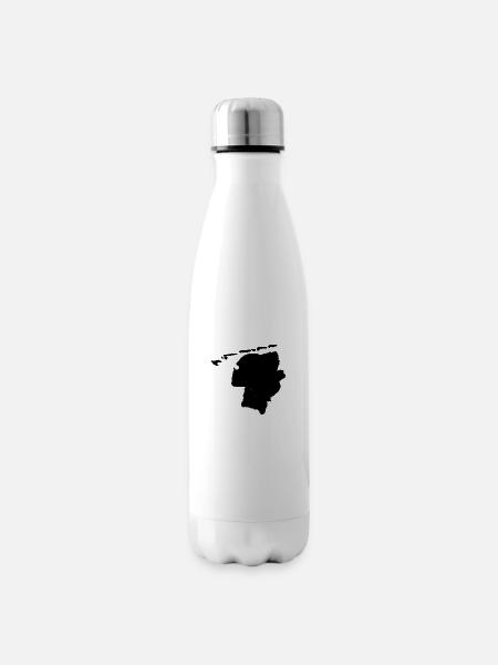 Ostfriesland Umriss - Isolierflasche - Weiß