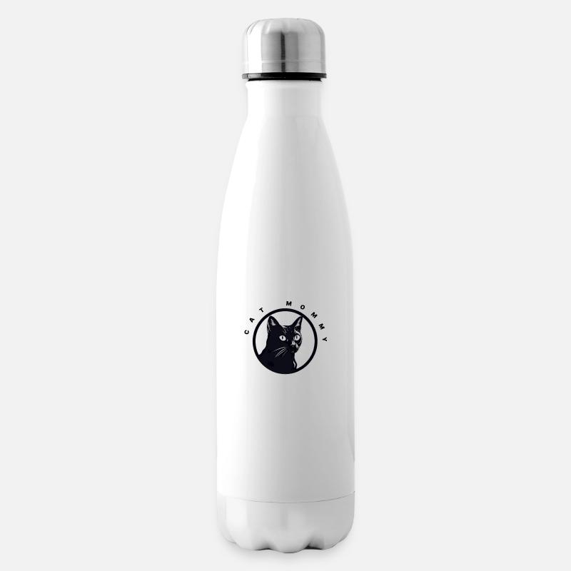 cat mom - Isolierflasche - Weiß