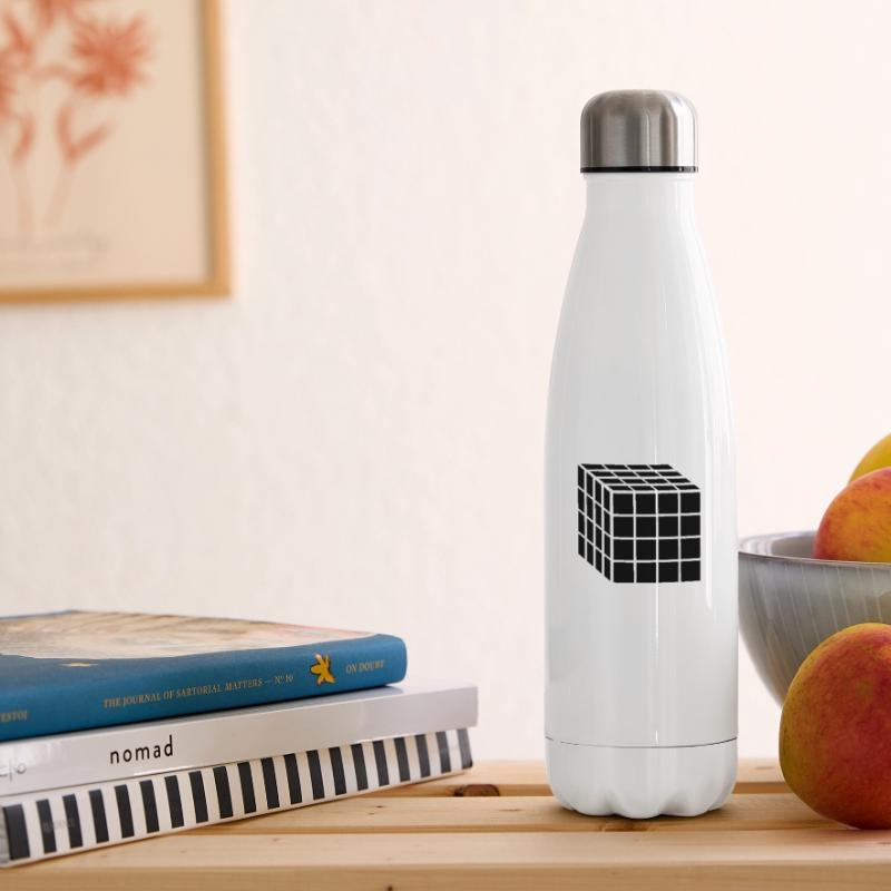 4x4 Block Cube Insulated Water Bottle