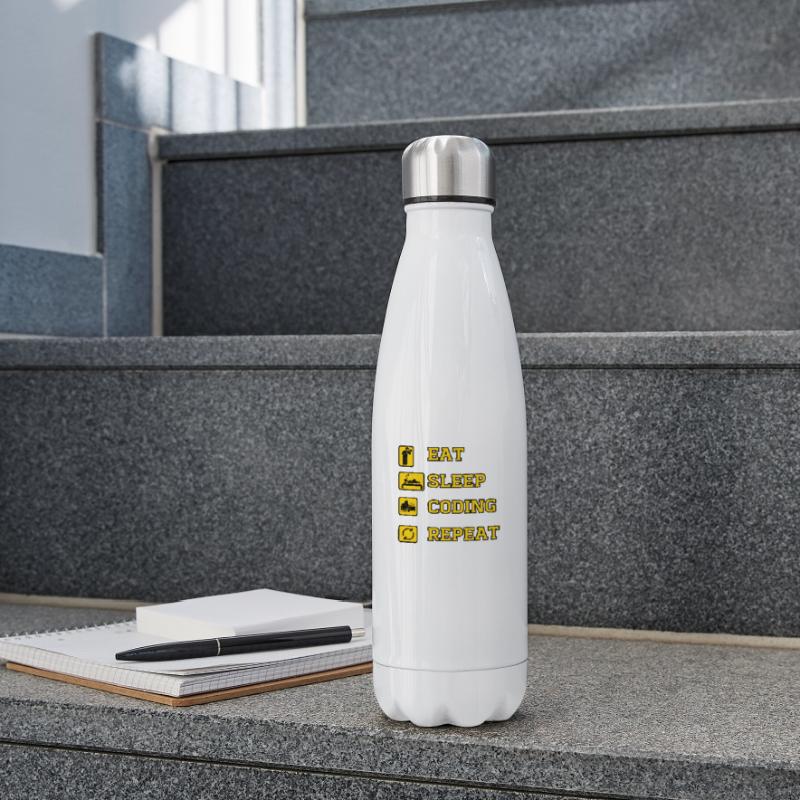 Eat Coding Repeat Insulated Water Bottle
