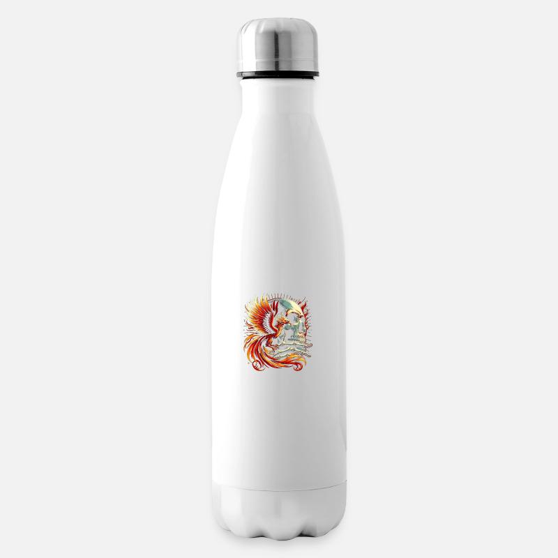 Die Wiedergeburt des Phönix - Isolierflasche - Weiß