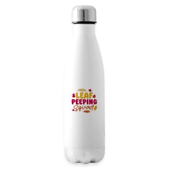 Leaf Peeping Squad Autumn Leaf Peeper - Insulated Water Bottle - white - Right