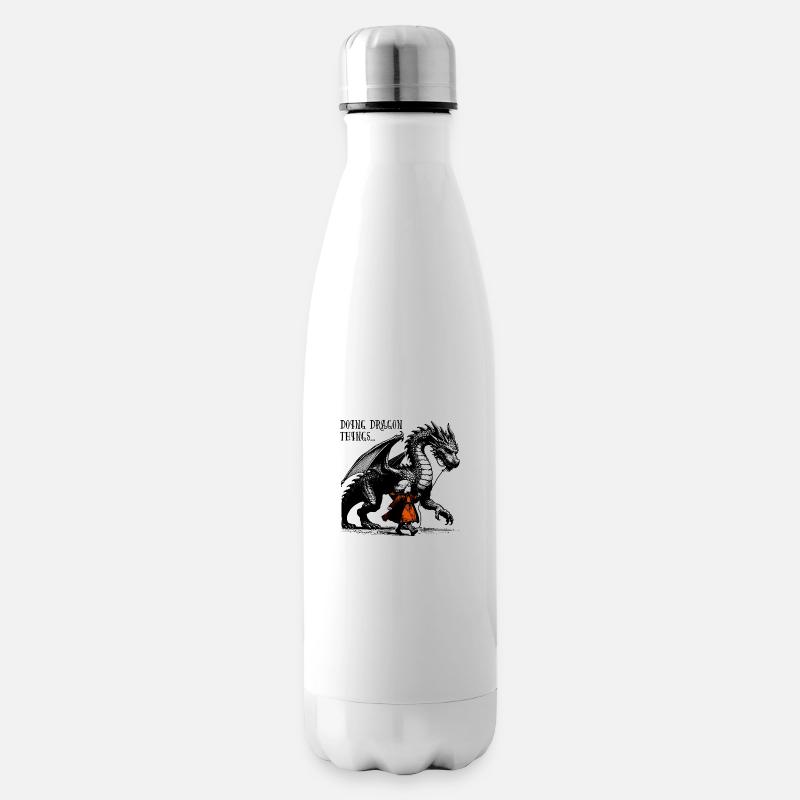 Doing Dragon Things - Isolierflasche - Weiß
