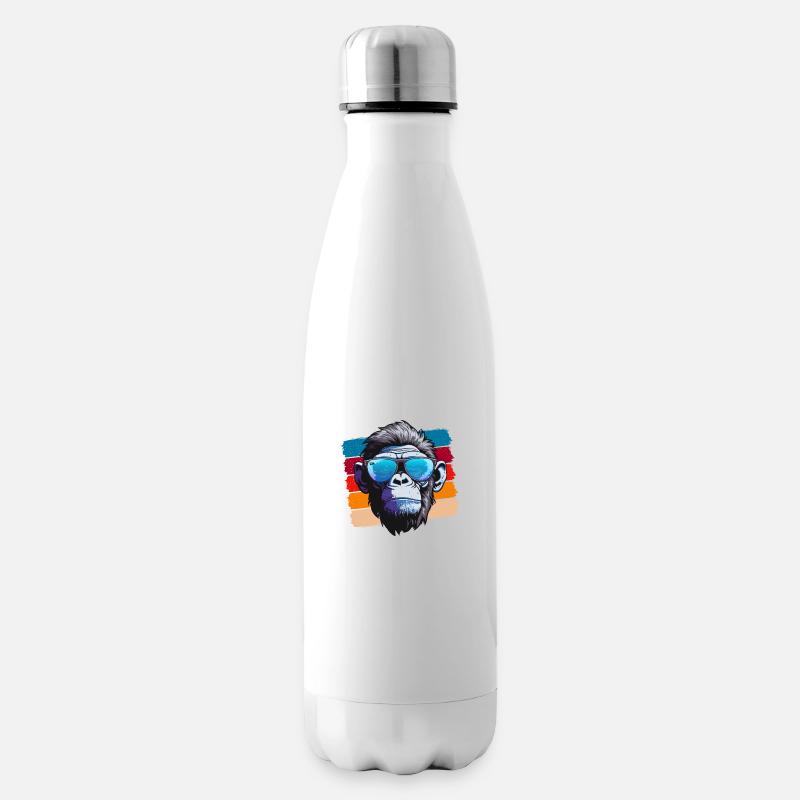 Cool Monkey - Isolierflasche - Weiß