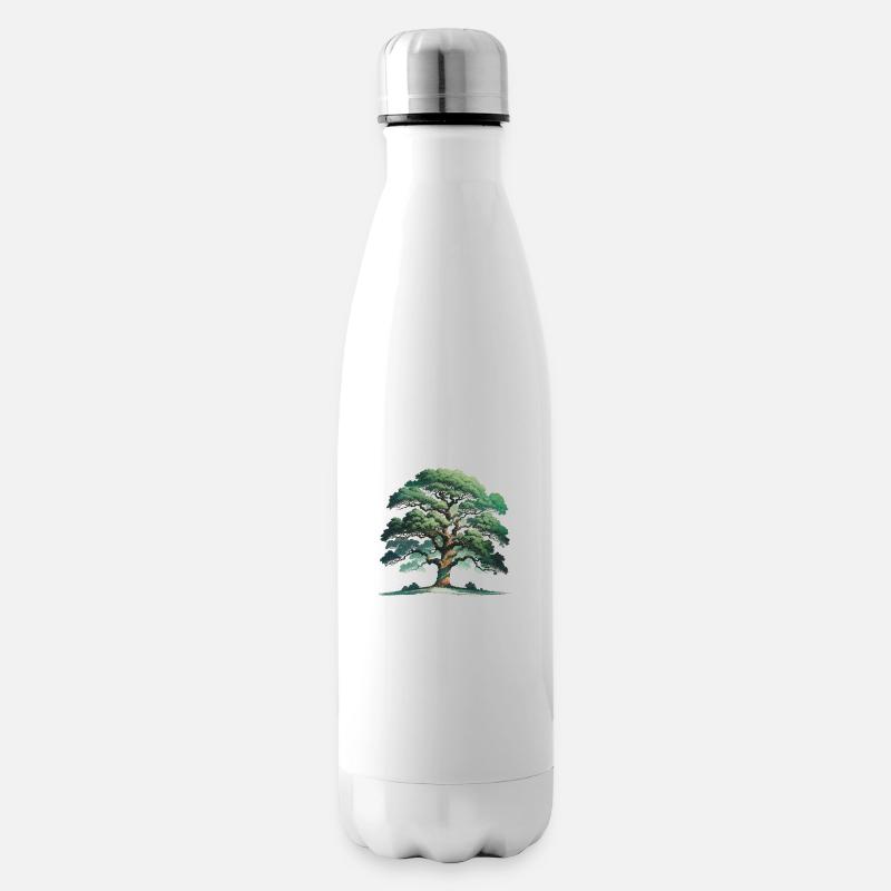 Tree Hugger - Insulated Water Bottle - white