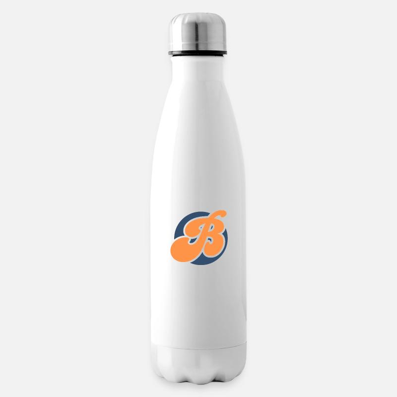 Buchstabe b sport orange - Isolierflasche - Weiß