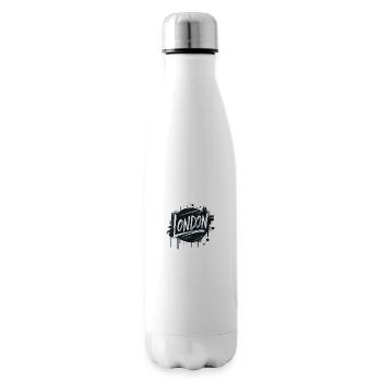 London UK United Kingdom GB Great Britain - Isolierflasche - Weiß - Rechts