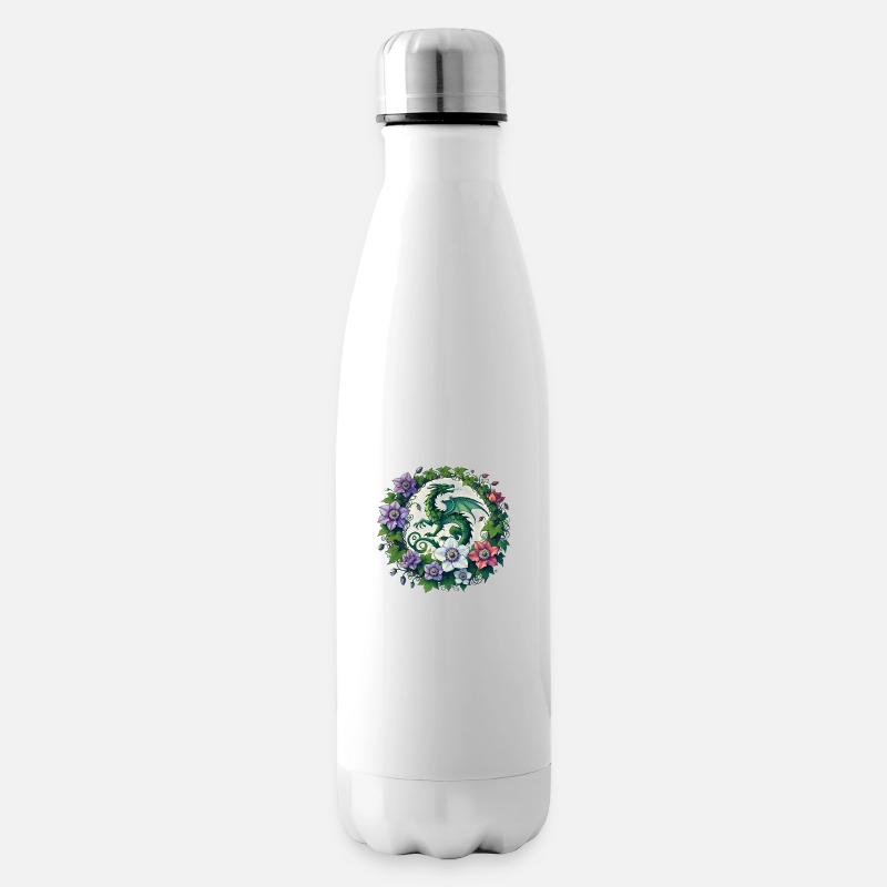 Clematis Drache - Isolierflasche - Weiß