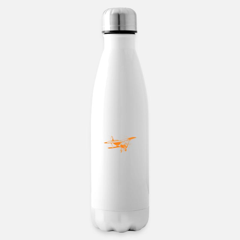 Real Men fly gliders - Insulated Water Bottle - white