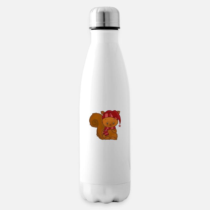 Eichhörnchen - Isolierflasche - Weiß