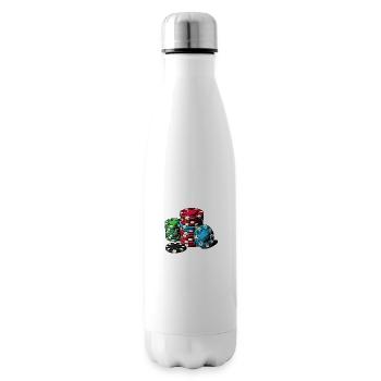 Poker - Insulated Water Bottle - white - Right