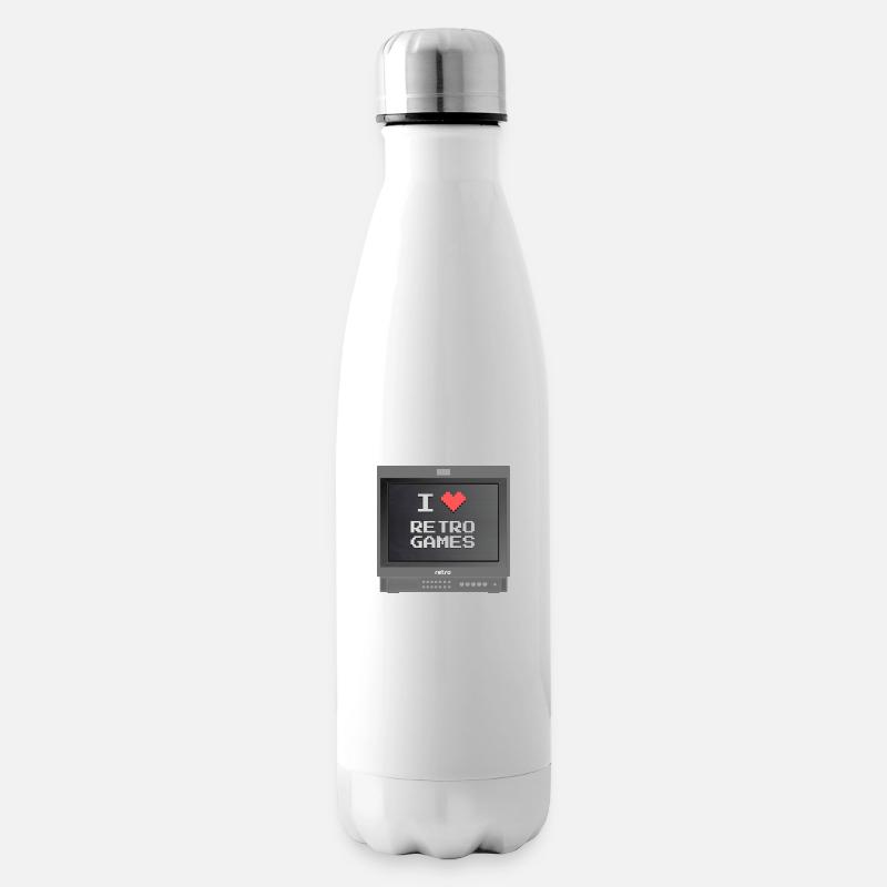 Retrogaming lover - Insulated Water Bottle - white