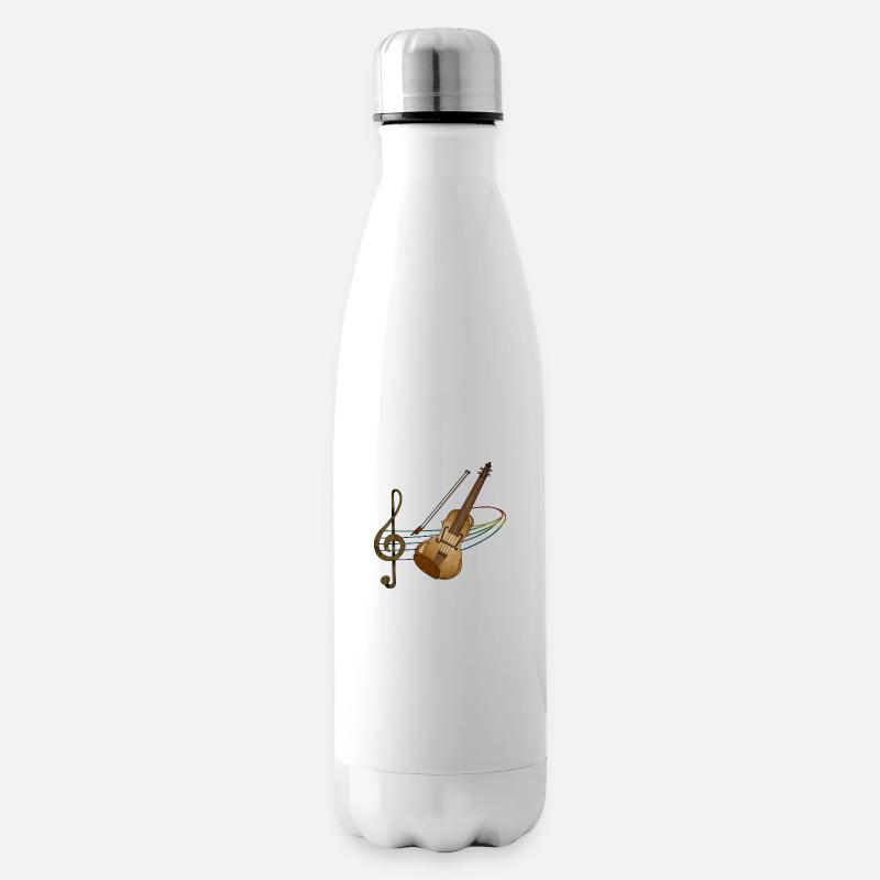 Geige - Isolierflasche - Weiß