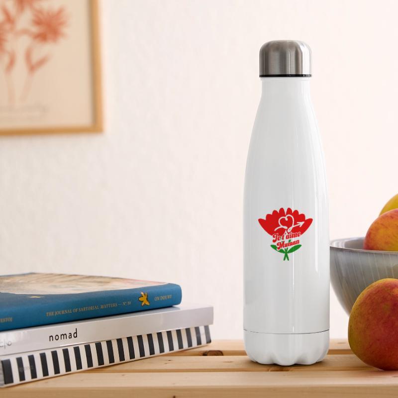 Ich liebe dich Mama Muttertag Isolierflasche