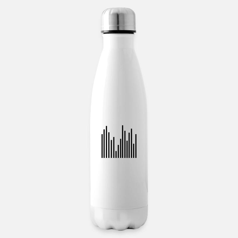 Statistik - Isolierflasche - Weiß