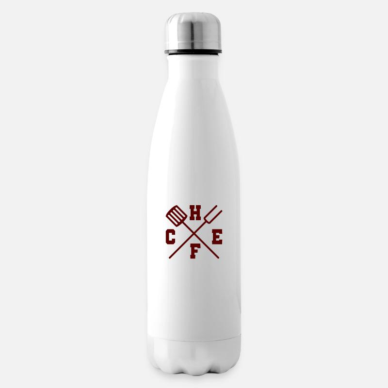 Chef / Chef Cook: Chef - Insulated Water Bottle - white