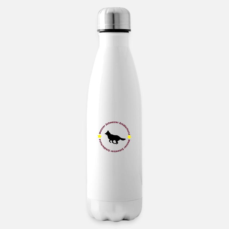 Weisser Schweizer Schäferhund - Isolierflasche - Weiß