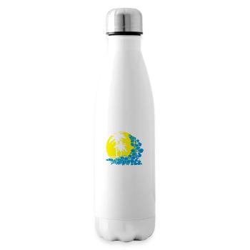 Palm Sunset - Bouteille isotherme - blanc - Droite