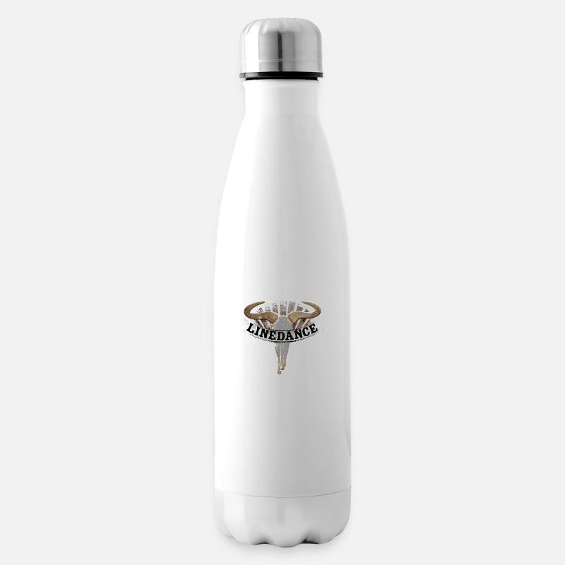 kl_linedance34b - Isolierflasche - Weiß
